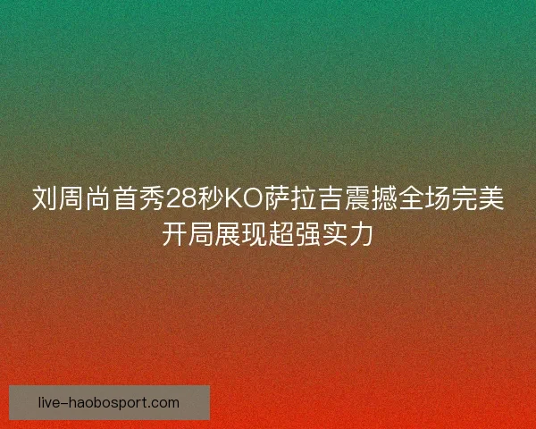 刘周尚首秀28秒KO萨拉吉震撼全场完美开局展现超强实力